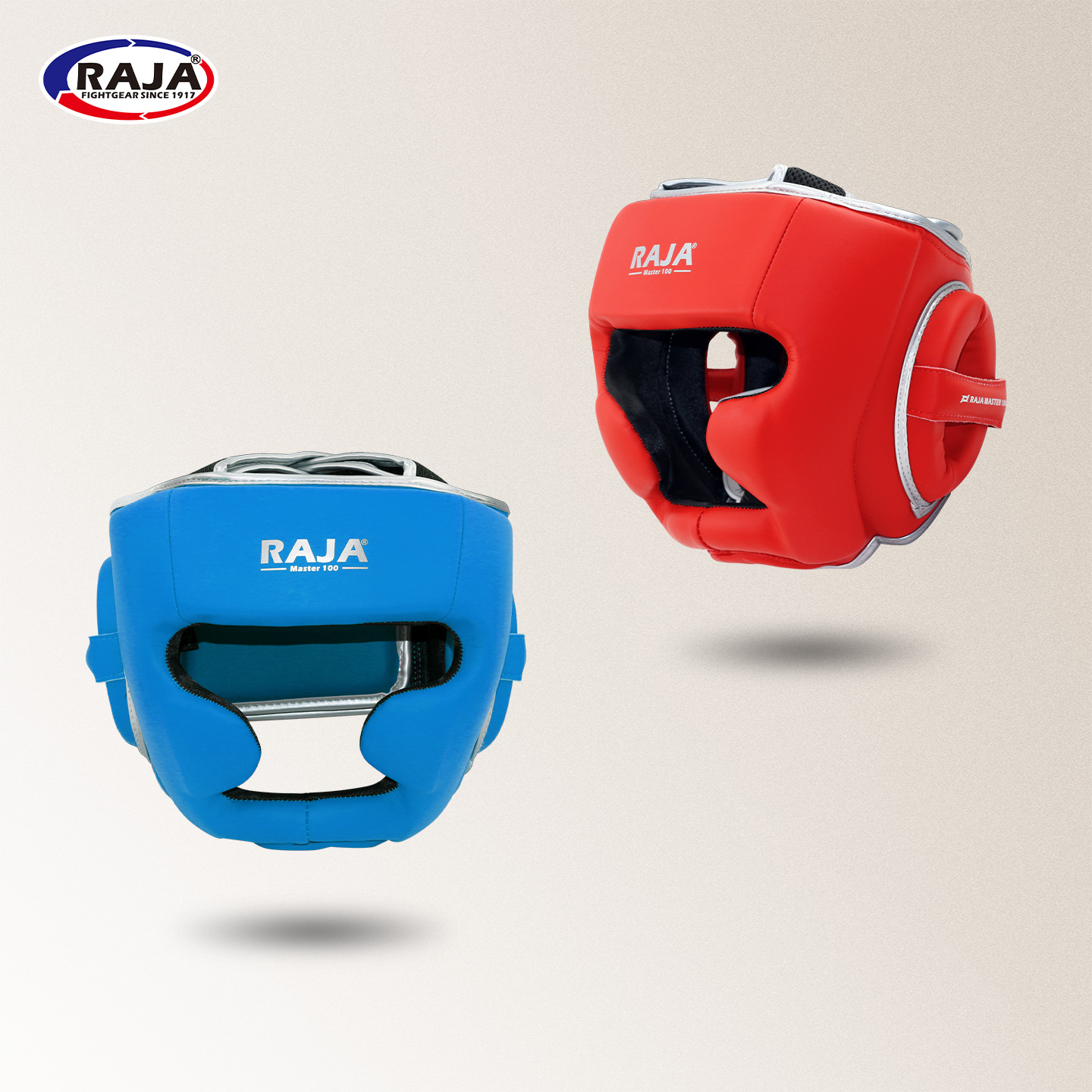 RAJA成人牛皮搏击格斗防护头盔