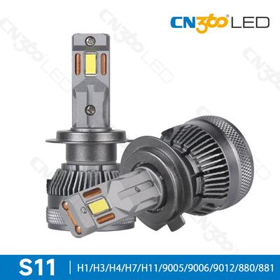 cn360 S11款110W双铜管风冷汽车大灯led远近光灯雾灯H4/H7/9005