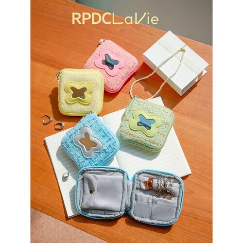 RPDC LaVie随身首饰包「蝴蝶蛋糕」便携镜子多功能手饰收纳盒旅行