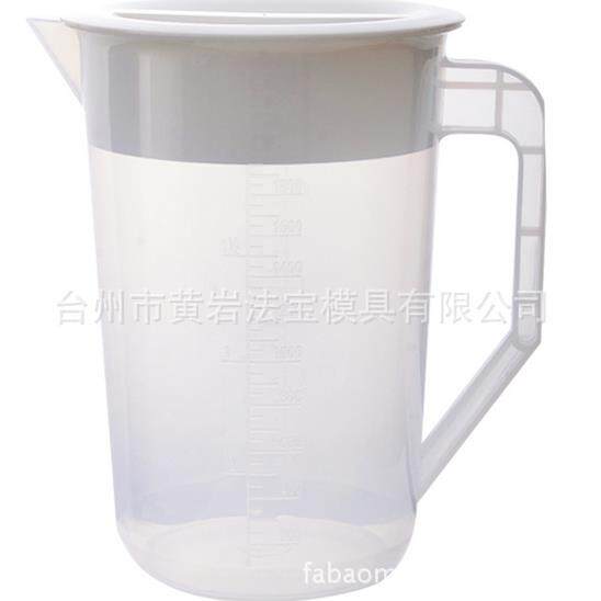 大容量塑料冷水壶凉水壶耐热耐高温家用带刻度量杯冷水壶模具