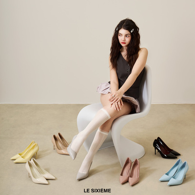 LE SIXIEMEmusika by2同款「融化时光」夏日冰激凌魔法高跟鞋