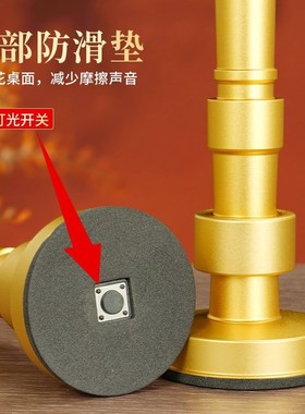 纯合金电蜡烛家用财神灯插电充电供佛灯电烛灯供灯电烛台长明灯