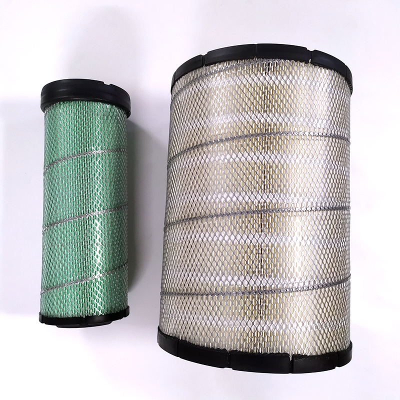 神刚挖机配件神钢SK200 210250 260 350-8超八空气滤芯虑心神岗杠