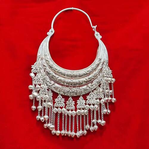 苗族三层银项圈伴娘不掉色