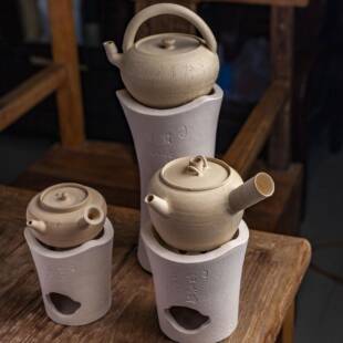 【折扣价】马坪白泥炉煮茶器煮水壶木炭炉陶瓷烧水壶茶具套装手工