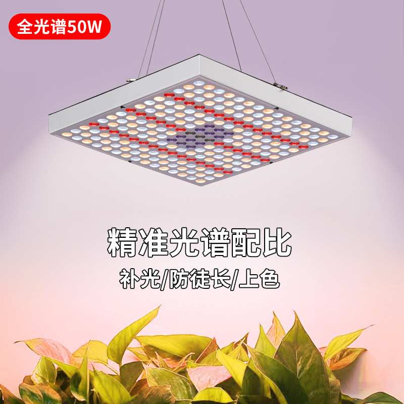 LED量子板植物生长补光灯多肉育苗种花卉植灯全光谱植物源头工厂