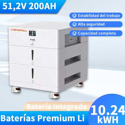 Batería solar de litio todo en uno de 51.2V 200Ah/10.24kWh
