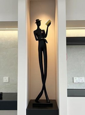 现代简约轻奢客厅电视柜旁落地摆件高级感装饰品创意家居饰品