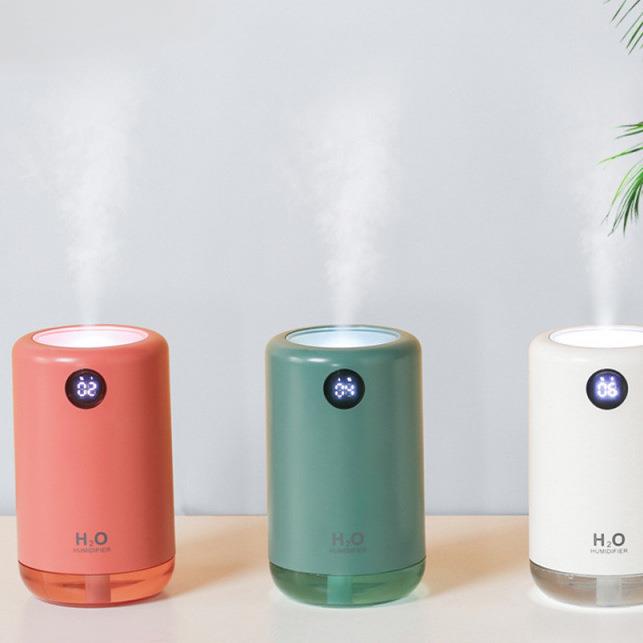 威乐星Wellstar加湿器USB充电迷你便携数显室内补水喷雾带电池