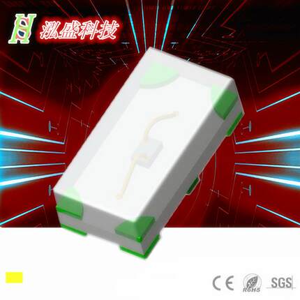 厂家直销 小体积贴片式LED灯珠 高亮0201黄光 高亮黄灯发光二极管