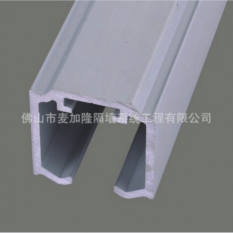 现货缓冲滑轨缓冲滑门轨道配缓冲器吊轨带装饰盖铝型材1018
