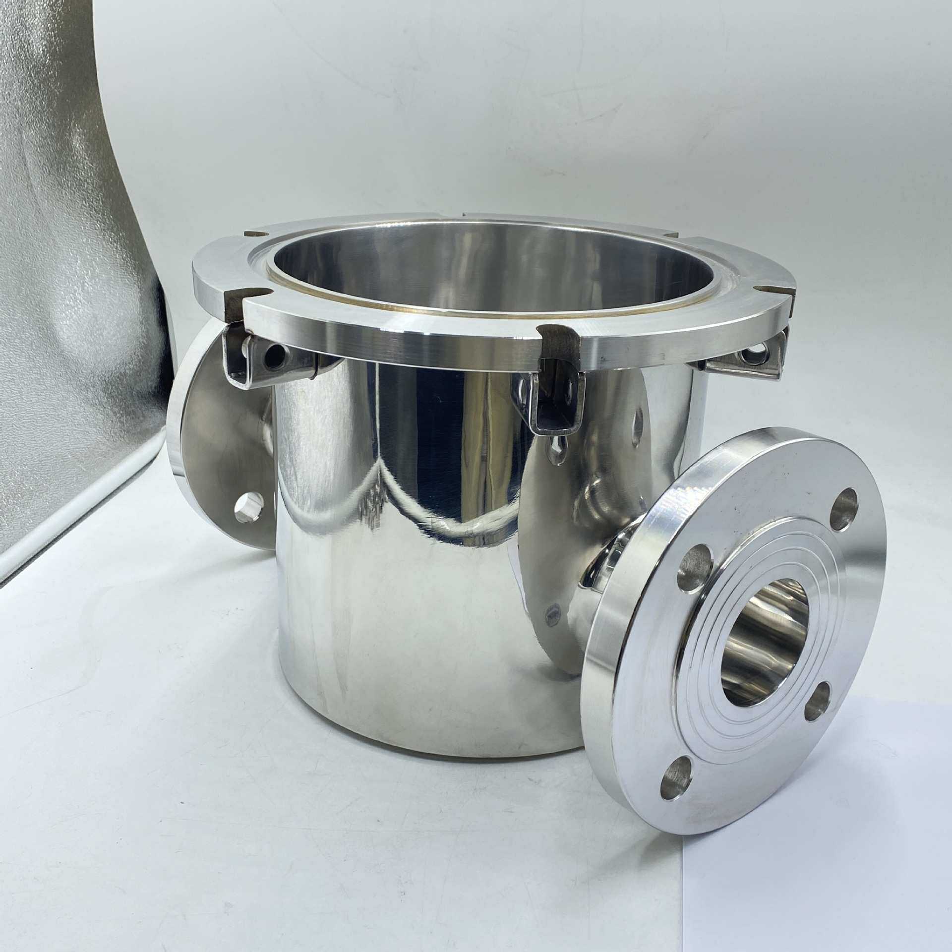 法兰式管道浆料除铁器液体管道流体过滤器强磁棒316L不锈钢除铁器