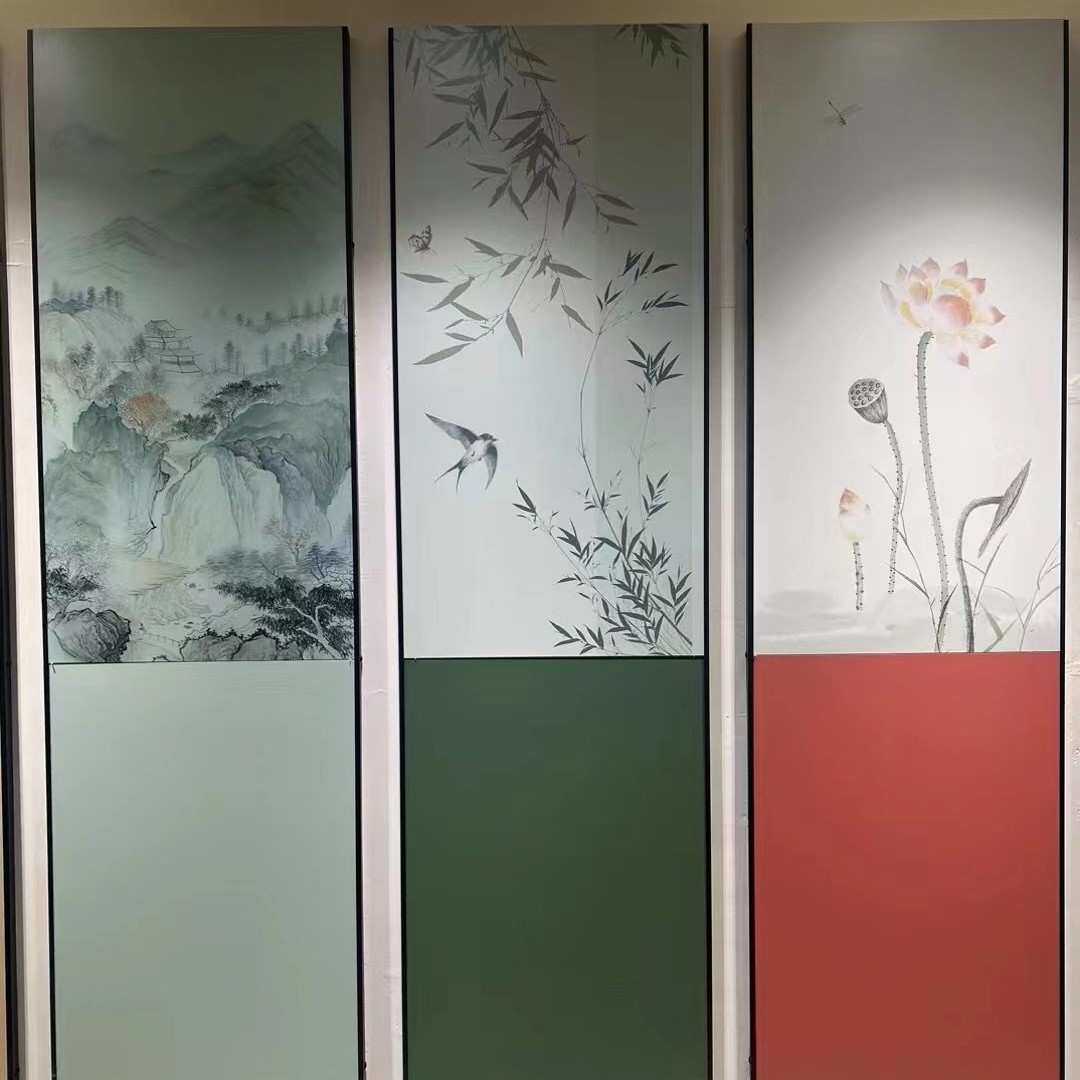 新中式宋氏美学写意山水画瓷砖花砖卫生间瓷砖600X1200mm背景墙砖