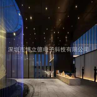 婚礼礼堂数字水帘图文可带广告语流行水幕墙施工安装设计出口瀑布