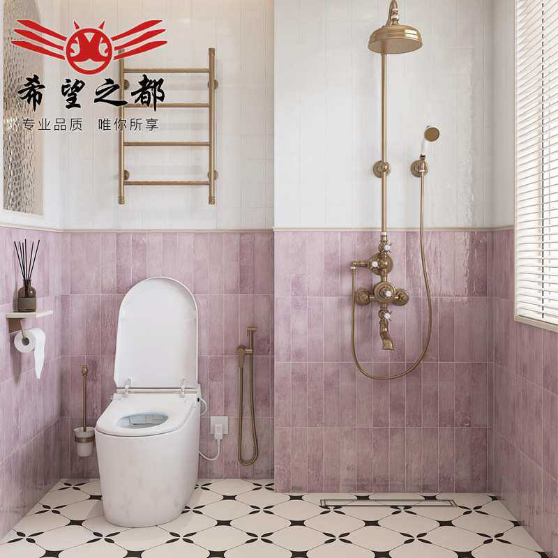 高亮釉600x1200mm冰雾蓝卫生间厨房瓷砖浴室厕所梦幻紫墙面砖