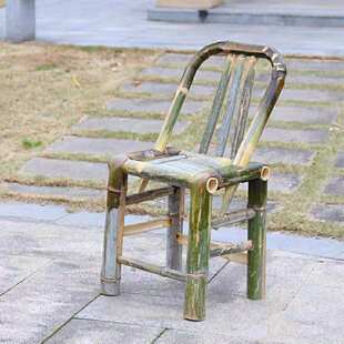 XN手工竹桌竹椅竹桌靠背子乘凉古风摄影茶室餐家用传统中式手工