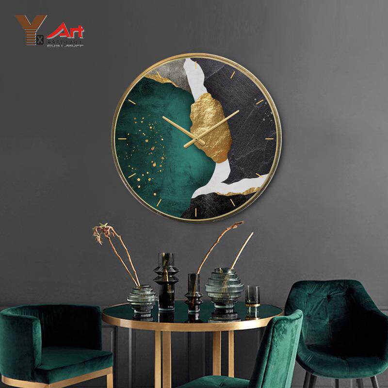 钟表挂钟客厅北欧简约创意静音时钟挂墙家用时尚挂表石英钟clock