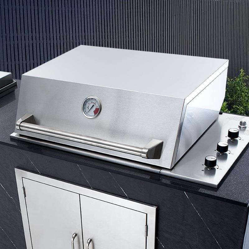 嵌入式烧烤炉户外庭院燃气烧烤架不锈钢炭烤炉 Built-in BBQ