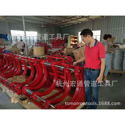 厂家供应PE自来水管热熔对接焊机280-450液压半自动塑料管管件