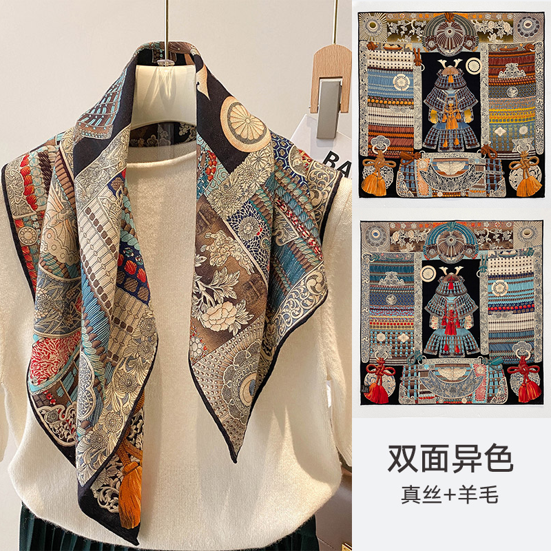 桑蚕丝羊毛【爆款丝毛合集】62cm方巾双面印花手工卷边丝巾,服饰配件/皮带/帽子/围巾,围巾/丝巾/披肩,淘宝优惠券,粉丝福利购,淘宝优惠卷