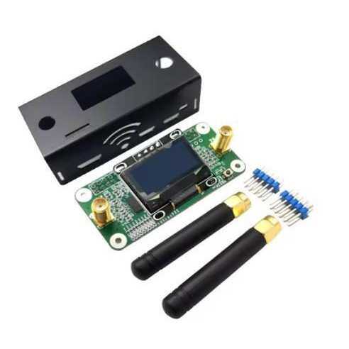 MMDVM HS Dual Duplex Hotspot Board With OLED 2 Antennas Case