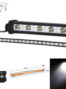 汽车LED车灯20寸54w18LED工作灯超薄小单排长条灯越野车顶中网灯