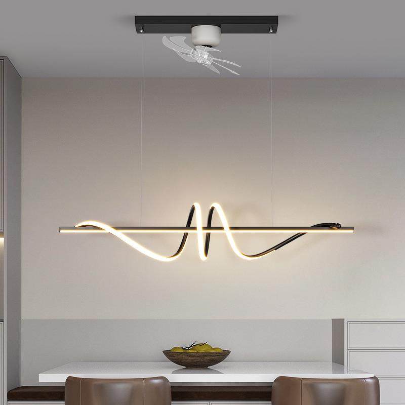 餐厅吊灯北欧创意螺旋吧台蜡烛一字长条灯现代简约摇头风扇灯,橡塑材料及制品,亚克力管/有机玻璃管,淘宝优惠券,粉丝福利购,淘宝优惠卷