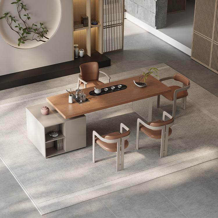 茶桌椅组合老板办公室新中式会客茶台商务接待实木皮面板茶桌,电子/电工,接线端子,淘宝优惠券,粉丝福利购,淘宝优惠卷