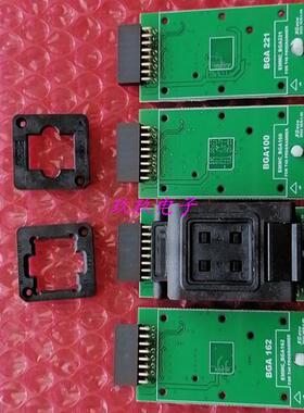 T48专用EMMC153/169/221/100/162测试座五合一BGA烧录座转换座