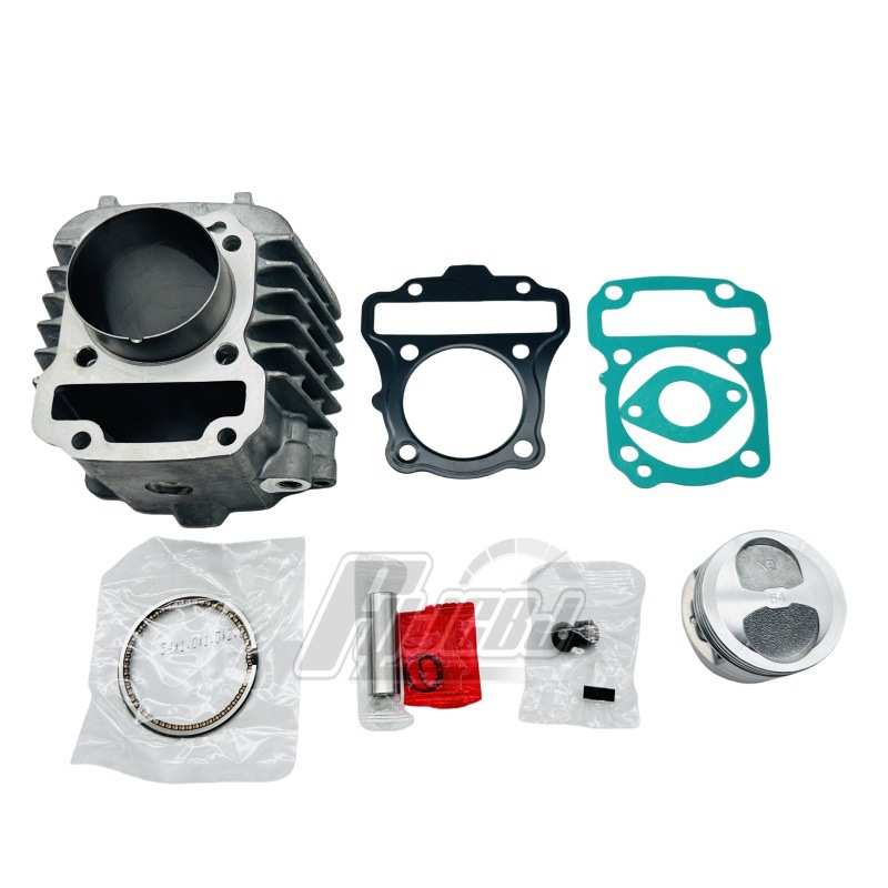 供应KWB飘悦WAVE110改装扩缸加大缸径54mm电喷套缸KWW气缸活塞环