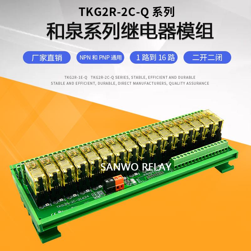 16路两开两闭和泉继电器模组模块 RJ2S-C SANWO RELAY DC24V 8A