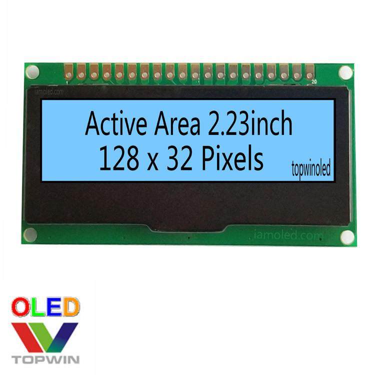 2.23英寸蓝色2.2寸oled液晶模块2.3英寸TW28320230A02蓝光带PCB板