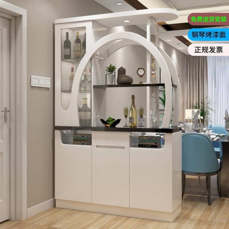 客厅门厅玄关柜入户门一体鞋柜遮挡简约隔断装饰柜间厅柜屏风双面