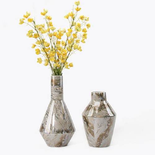 欧式轻奢陶瓷花瓶桌面客厅餐桌电视柜高瓶插花摆件酒店装饰品花器