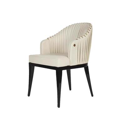 Roberto cavalli轻奢罗伯特SHARPEI女王褶皱餐椅别墅豹纹真皮餐椅