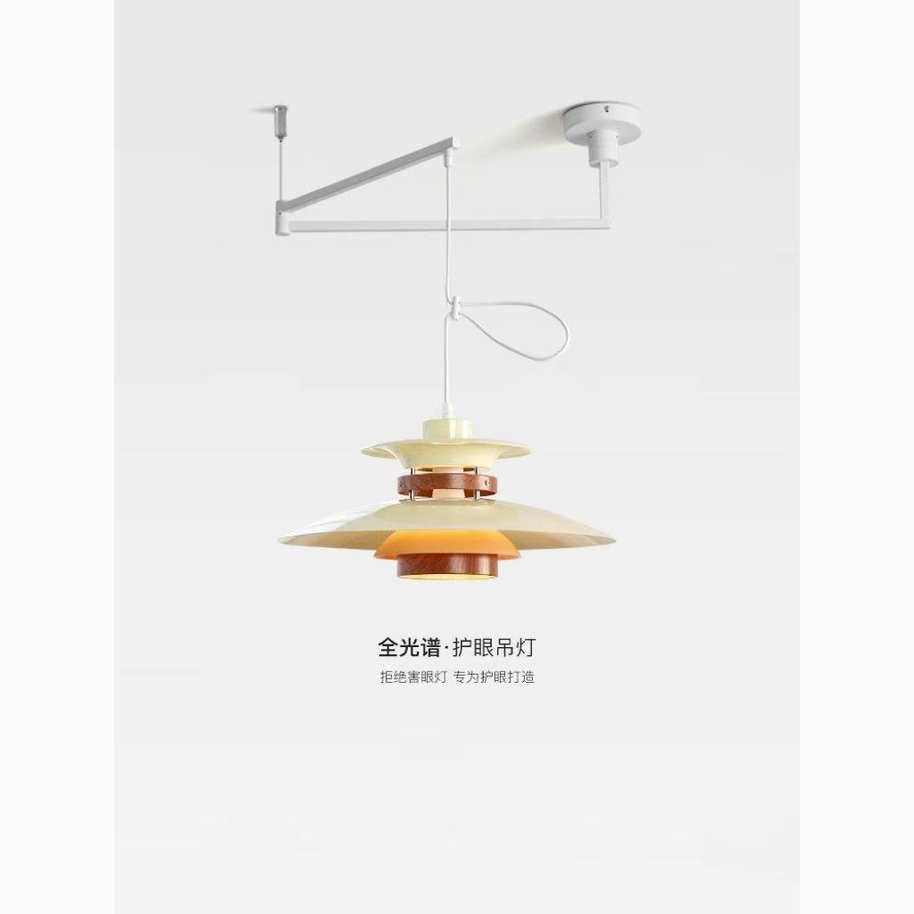 丹麦餐厅移位吊灯设计师款灯具北欧飞碟灯PH5创意餐桌吧台摇臂灯