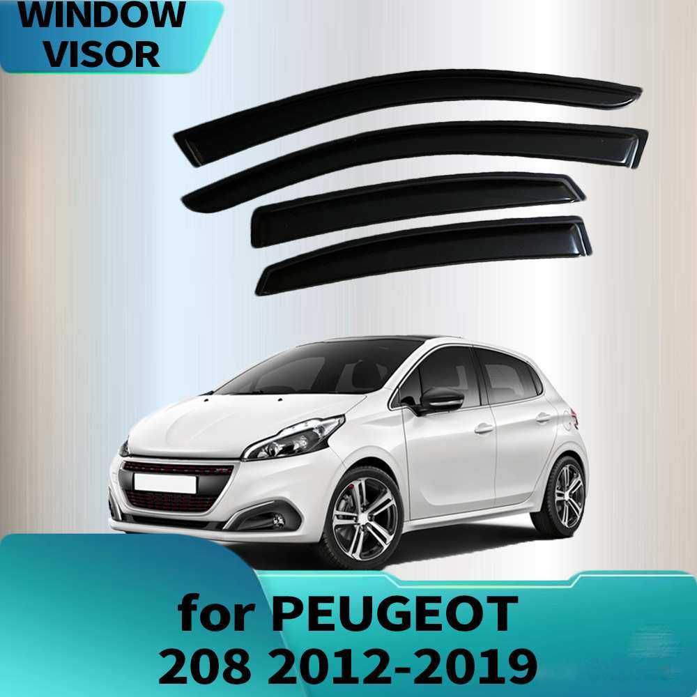 适用PEUGEOT 208 2012-2019晴雨挡侧窗导流板雨