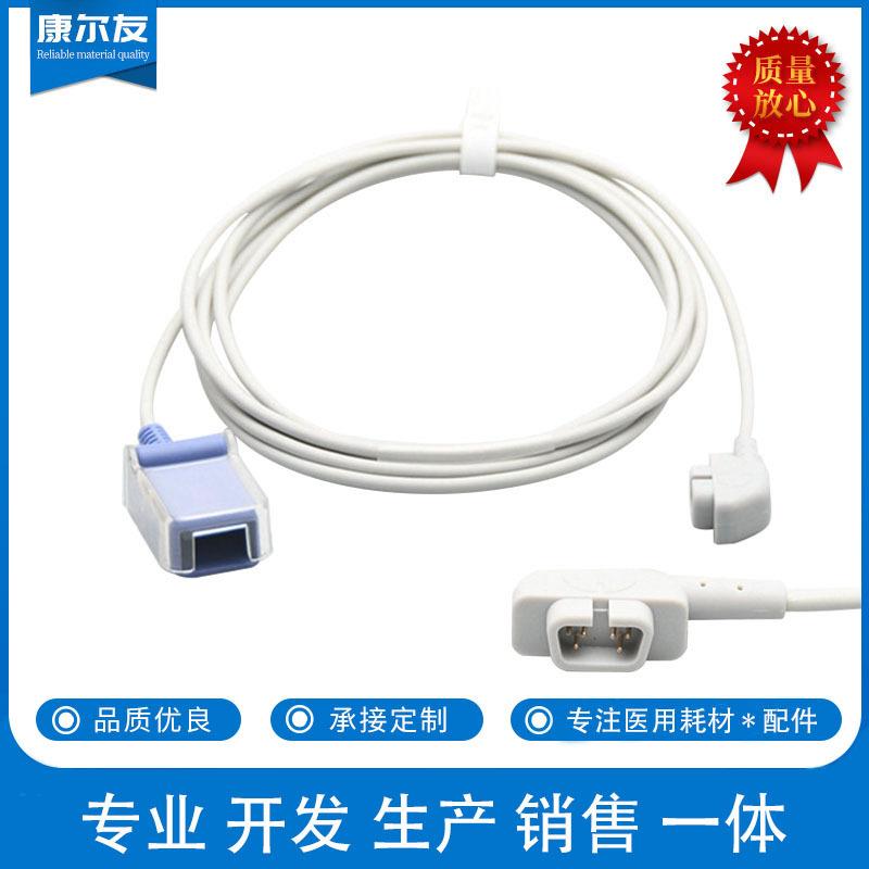 兼容CSI席勒 DB6针转DB9母血氧延长线转接线