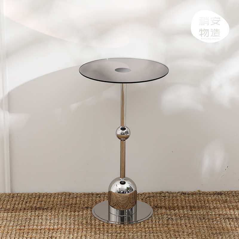 圆形边几ins桌咖啡客厅沙发小茶几床头家用包豪斯不锈钢,模玩/动漫/周边/娃圈三坑/桌游,模型制作工具/辅料耗材,淘宝优惠券,粉丝福利购,淘宝优惠卷