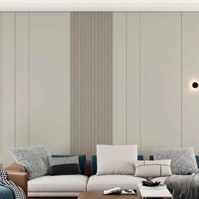 实木背景墙格栅加平板几何实木木饰面客厅简约电视背景墙2024新款