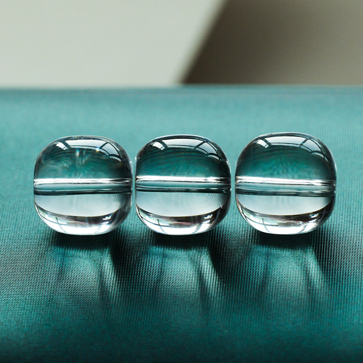 天然白水晶散珠DIY手工串珠项链