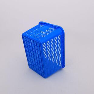 塑料带盖子铁把箩筐可套式周转箩加厚水果蔬菜箩框长方形铁耳箩