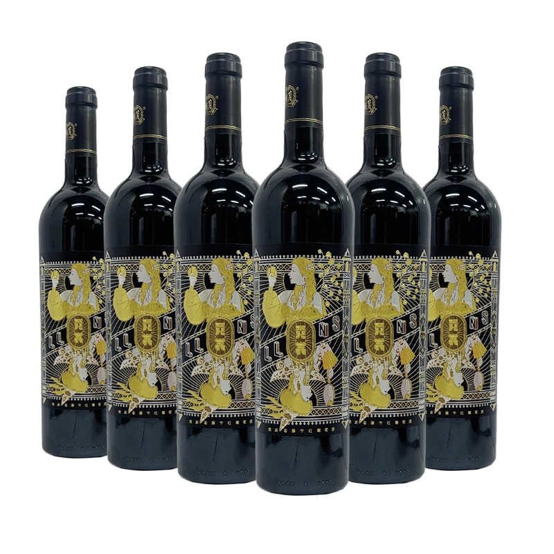 新疆楼兰酒庄霓裳老藤赤霞珠干红葡萄酒13.5度/750ml整箱批发聚会