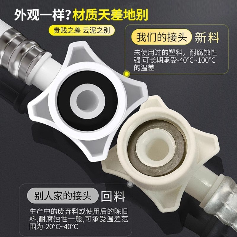 螺纹自动家用洗衣机管进水管通用延长水管全口4分德国上进水包邮