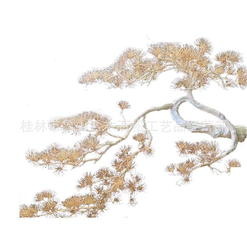 大型树仿真景观实木手工木雕造景迎客松摆件大型仿真雪松马尾松