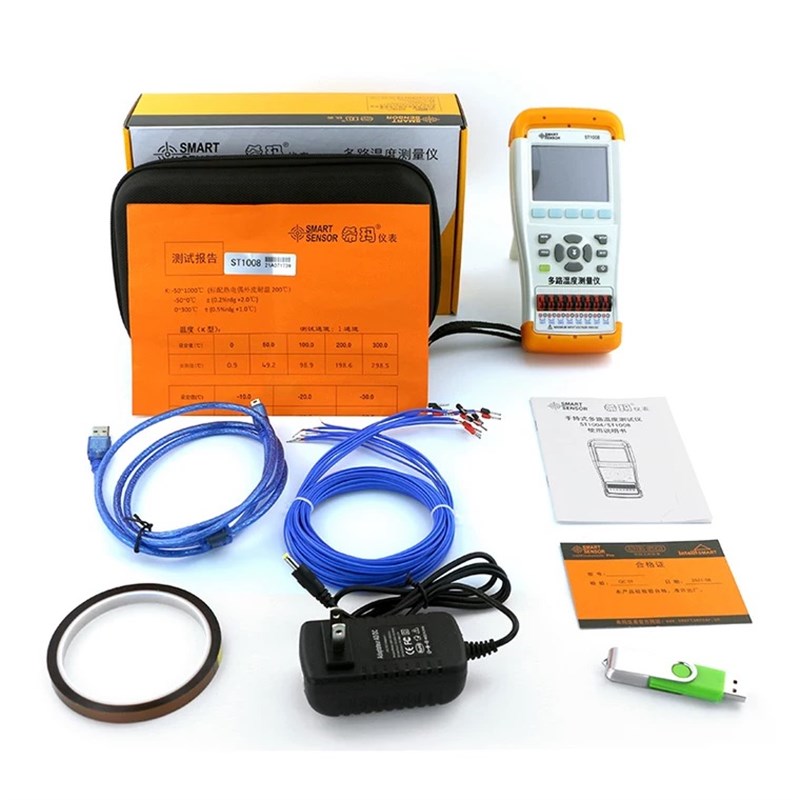 希玛ST1004/1008多通道热电偶温度计多路温度记录仪接触式测温仪