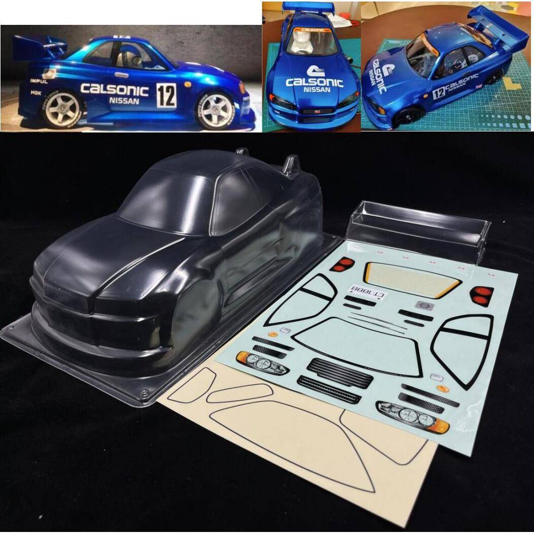 1/10平跑车壳MiniM车壳CALSONICGTRPC车壳210mmTamiyaM210