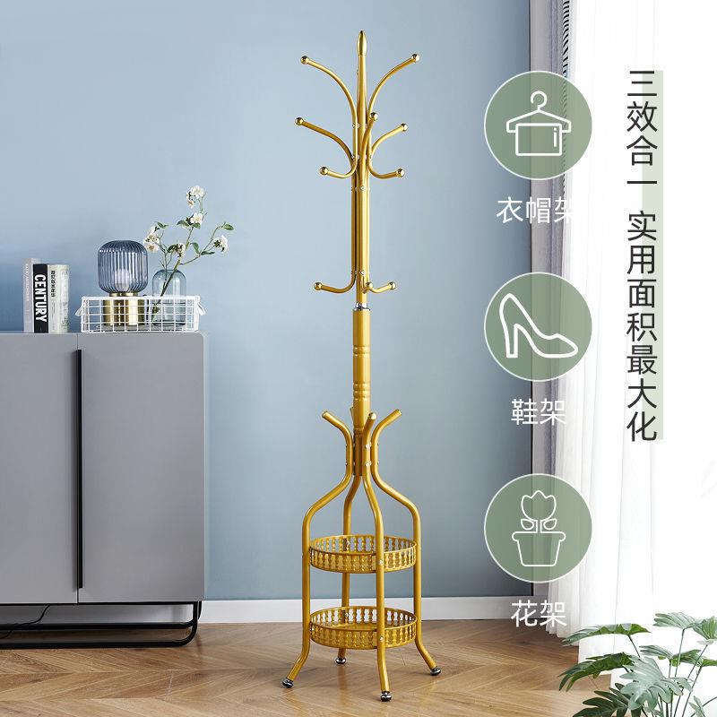 卧室衣架落地立式网红衣帽架客厅室内收纳置物多层高档精品玄关