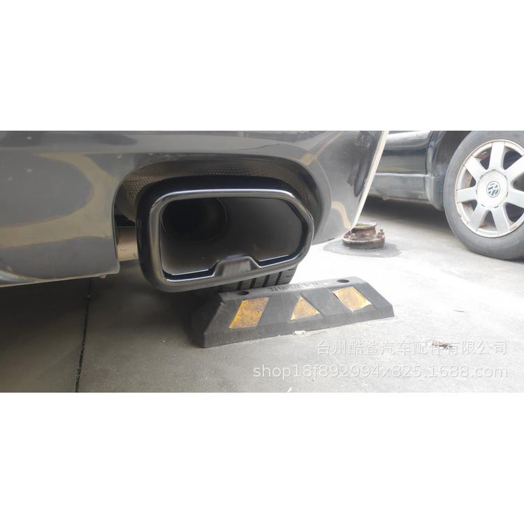 适用于19-21款宝马X3单孔尾喉耀夜黑排气管黑色黑钛黑武士