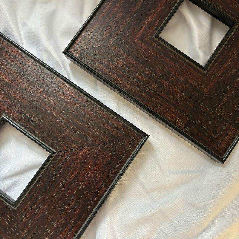 美式实木画框相框简约木头大线条油画框装裱自装画展画框客厅挂墙